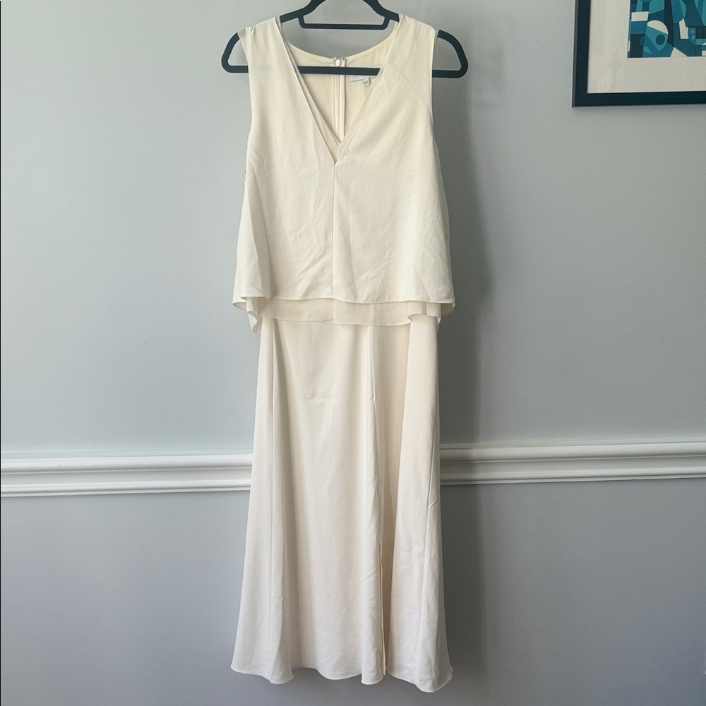 Reiss Cream Maxi Dress